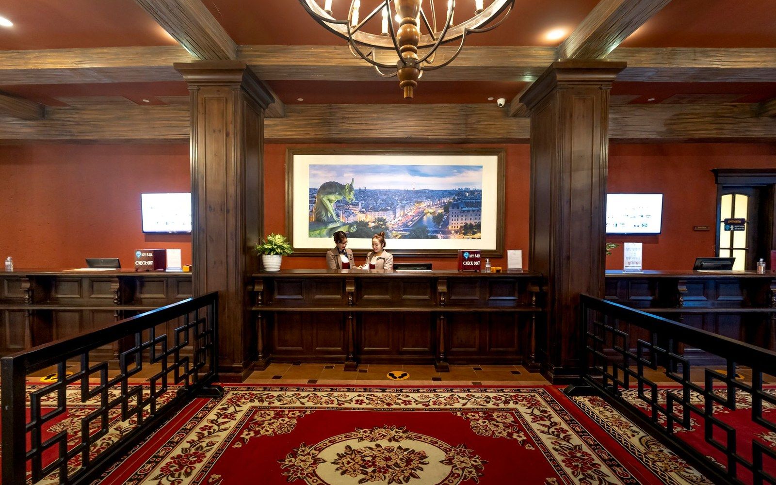 The Strater's lobby. The hotel has held the corner of Main and Seventh since 1887.